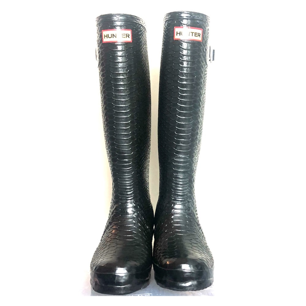 Hunter Carnaby Boa Tall Boots (croc embossed!)